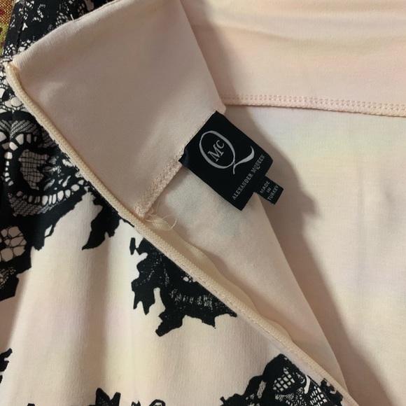 EUC Alexander McQueen Pink & Black Pencil Skirt - Picture 9 of 9